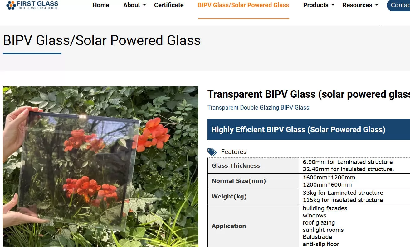 BIPV Glass Manufacturers